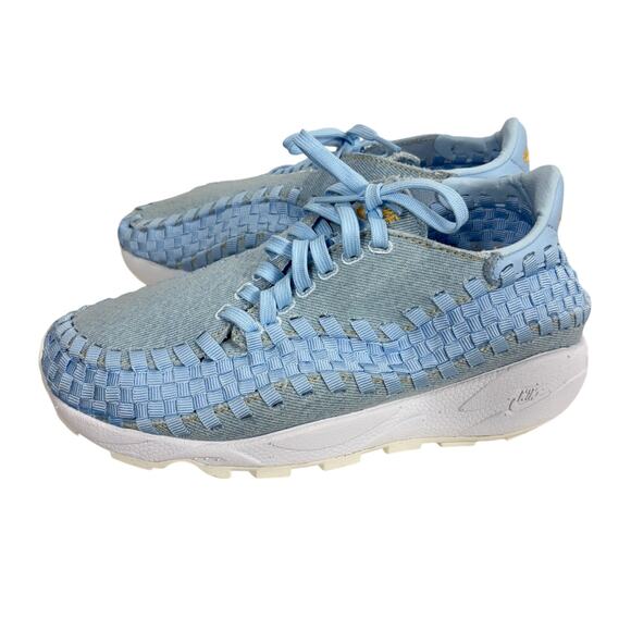 Nike Air Footscape Woven Denim "Light Blue" Women's Casual Sneakers Size US 7 - Picture 3 of 7